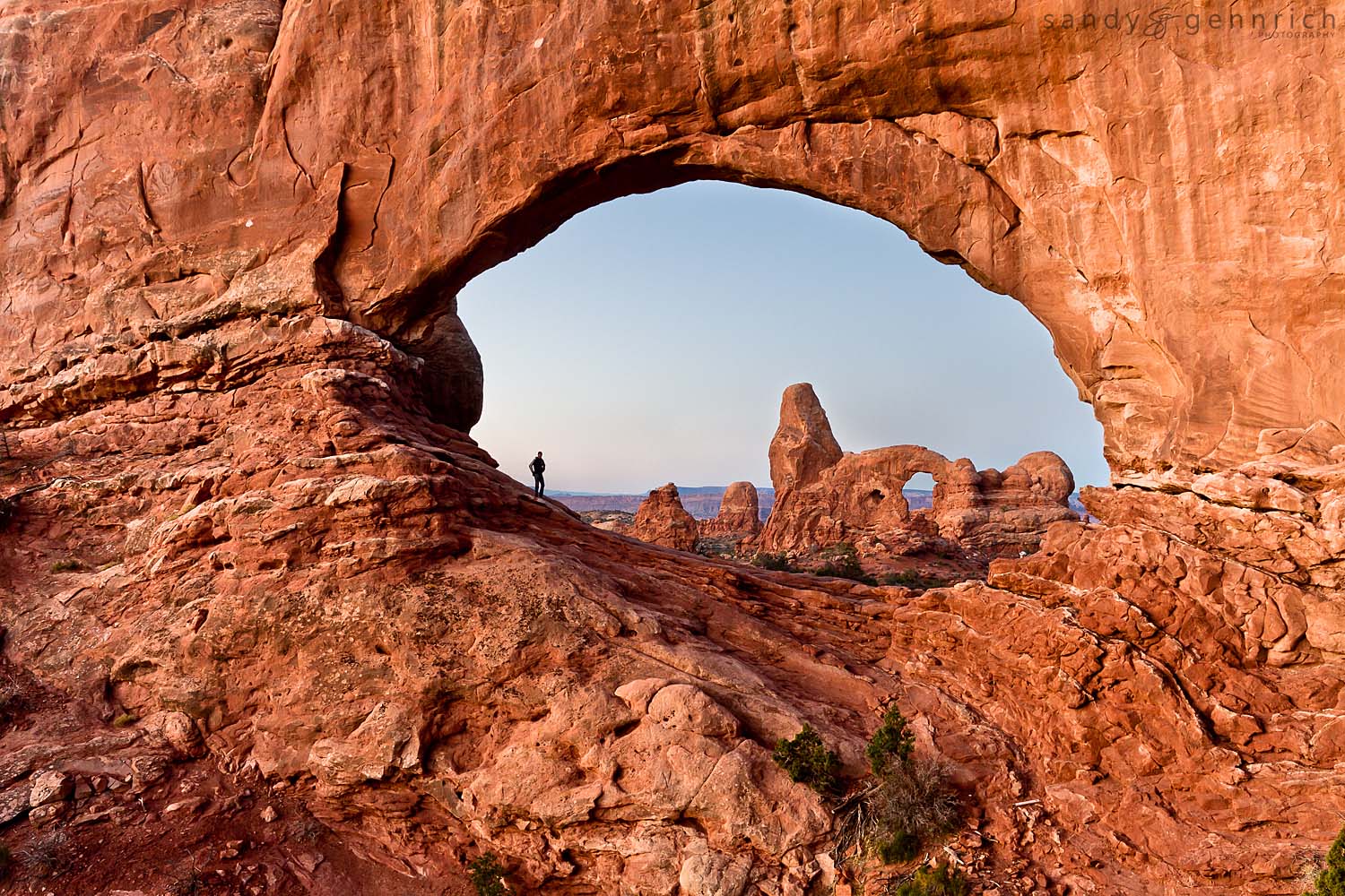 Hiker - Arches National Park - Moab UT