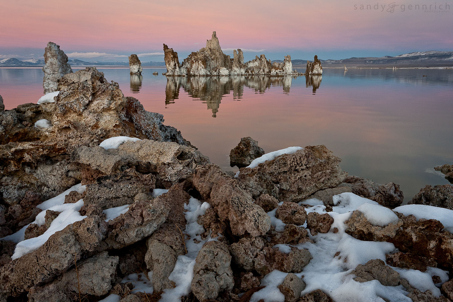 Winter Relfections - Mono Lake - Lee Vining - CA