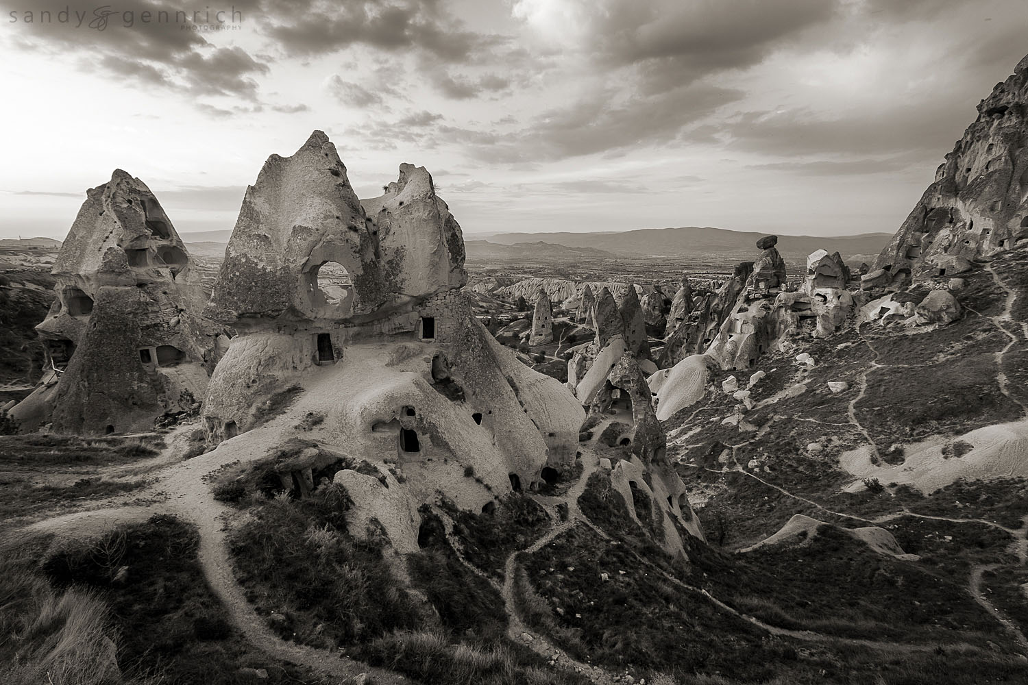Well Worn Paths of Ancient Times - Cappadocia - Uchisar - Turkey