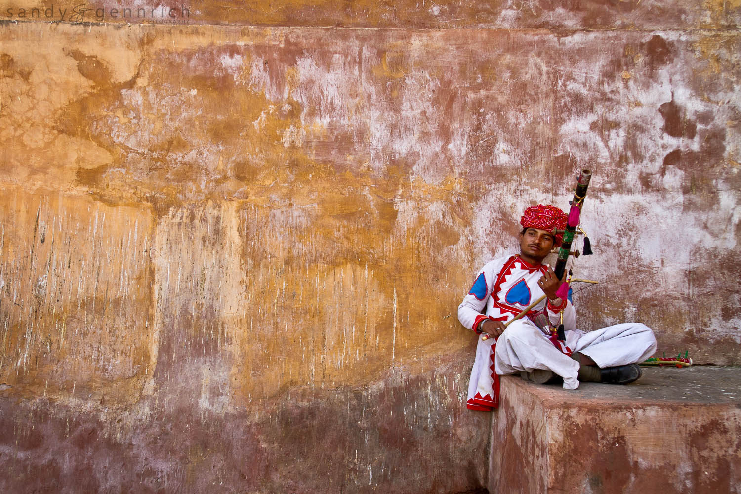 Musician - Amber Palace - Jaipur - India