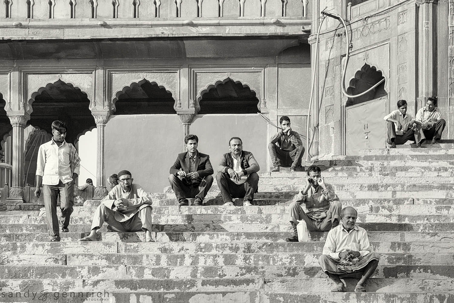 Waiting for Prayer-Jama Masjid--Old Delhi-India