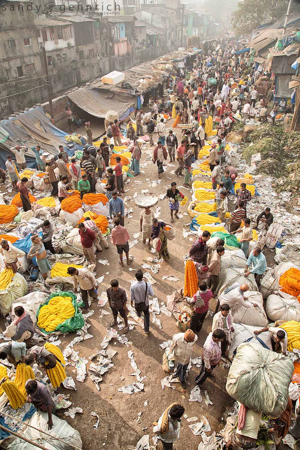 Kolkata Flower Market-Kolkata-Calcutta-India