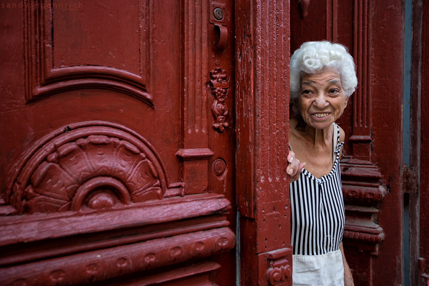 In the Doorway-Cuba-Havana