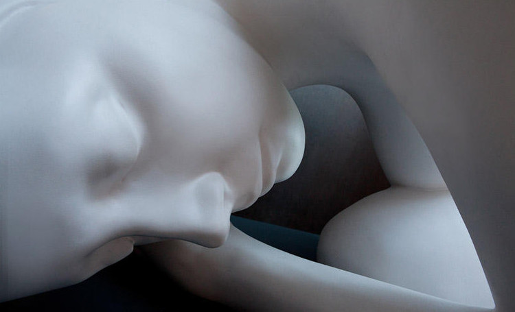 Monumental Cocoon, 2010. Marble, 40 x 80 x 42 inches