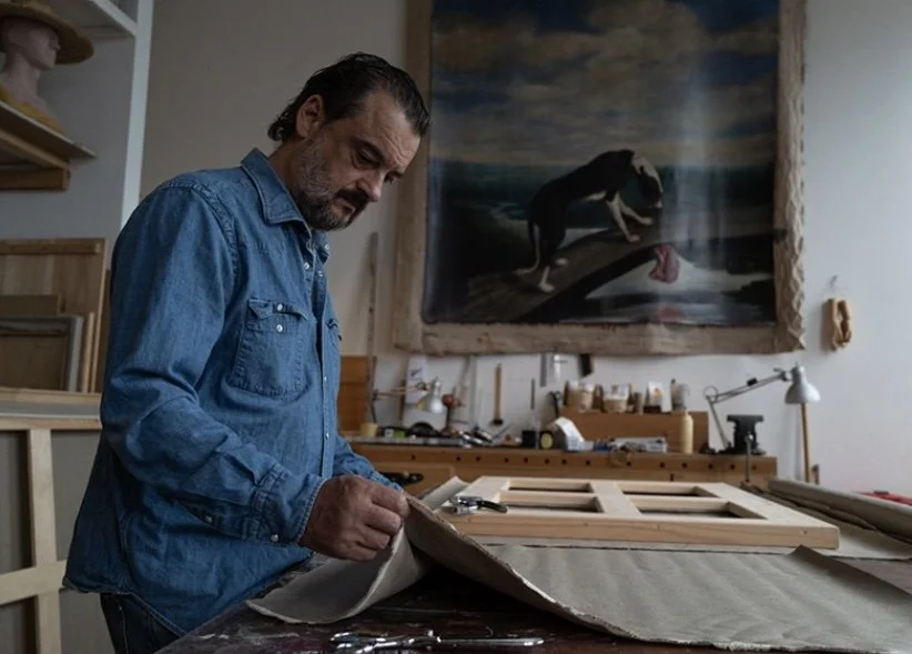 Antonio Murado in his Jersey City Studio