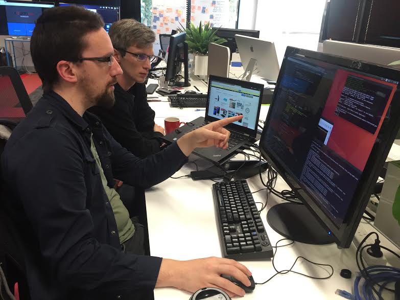 Peter gesturing meaningfully, Simon deeply understanding