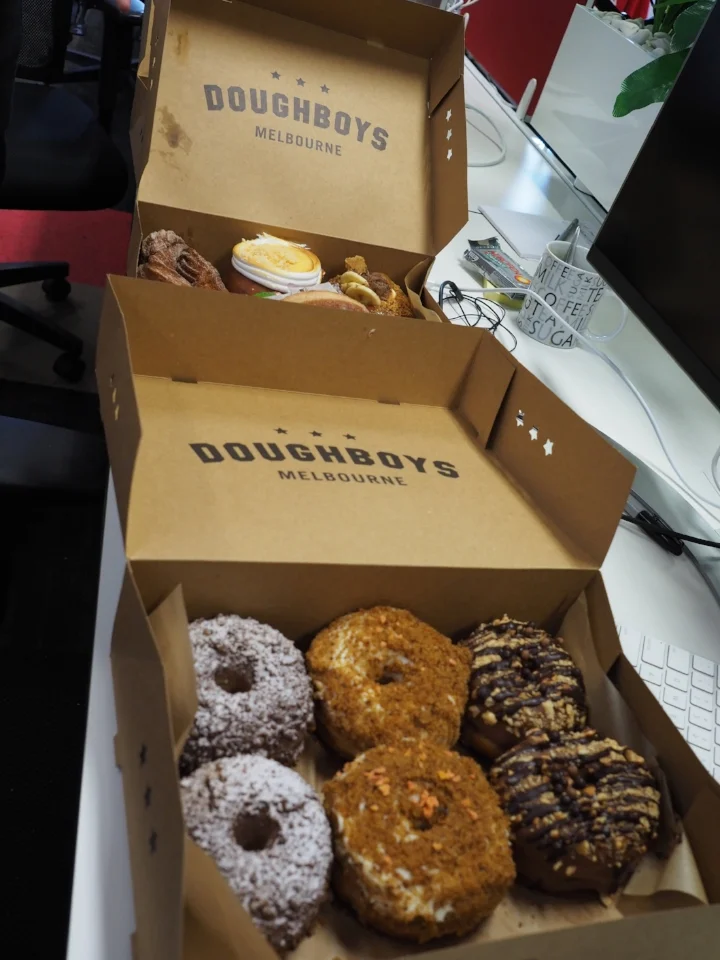 Doughnuts accompanying this hackday