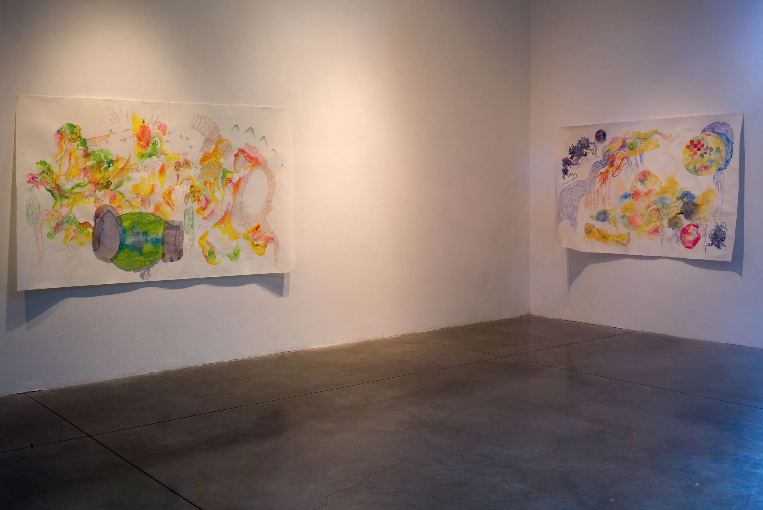 Installation shot: 'Mind Mapping #1' & 'Mind Mapping #2'