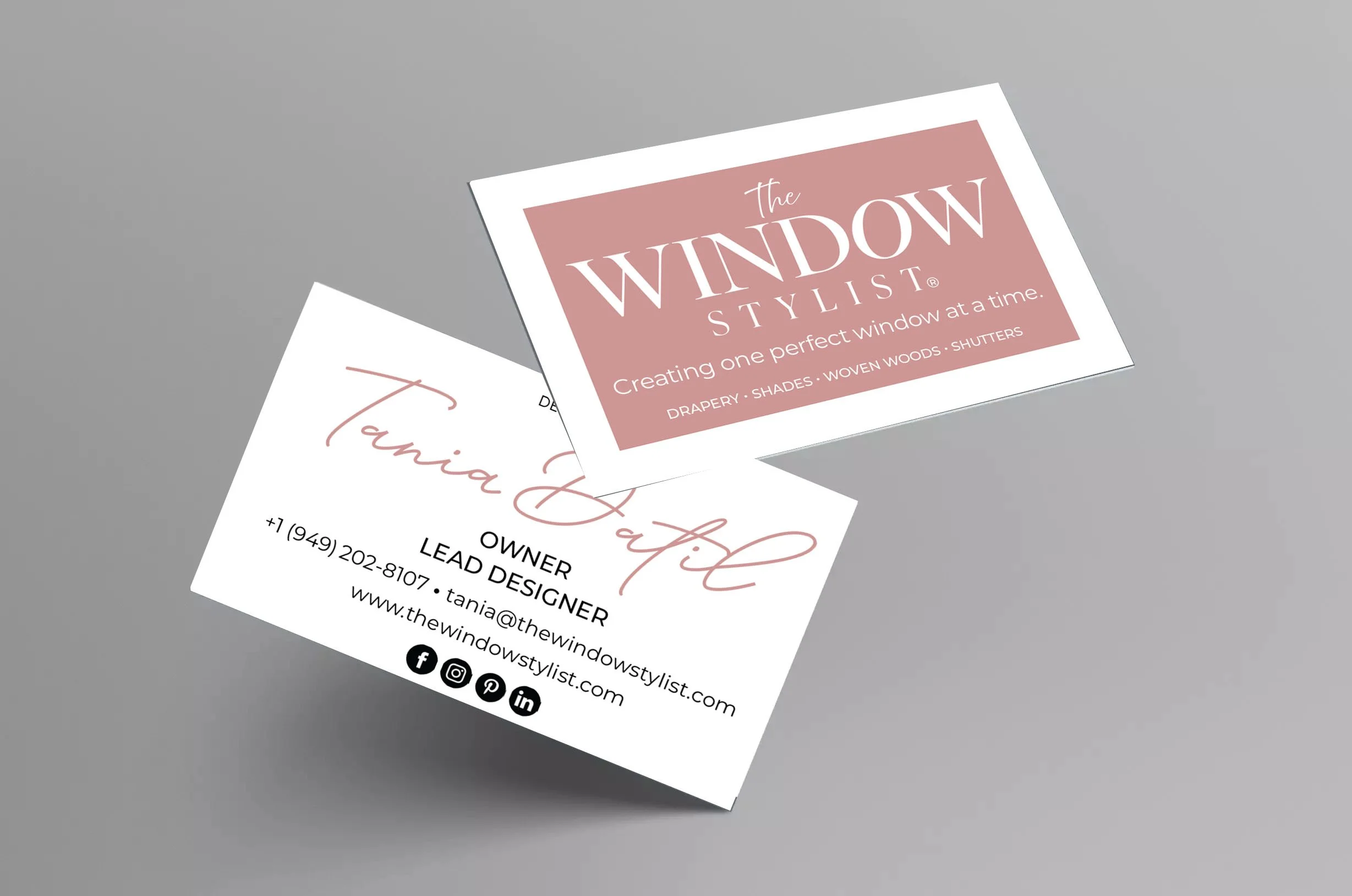 The Window Stylist Business Card