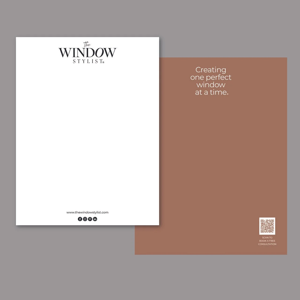 The Window Stylist Stationery Design