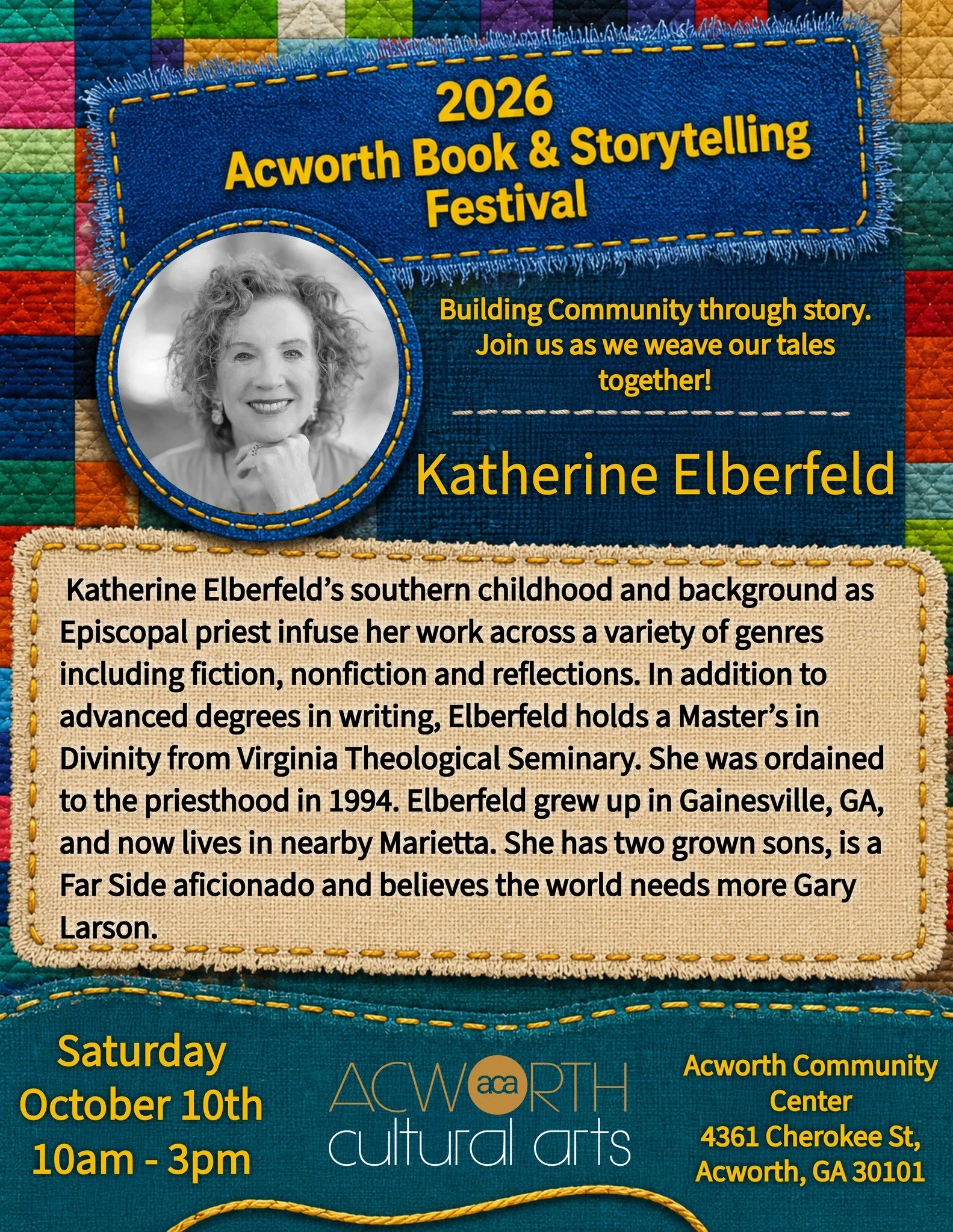 We to want welcome @katherineelberfeld and melberfeld to our festival this year!