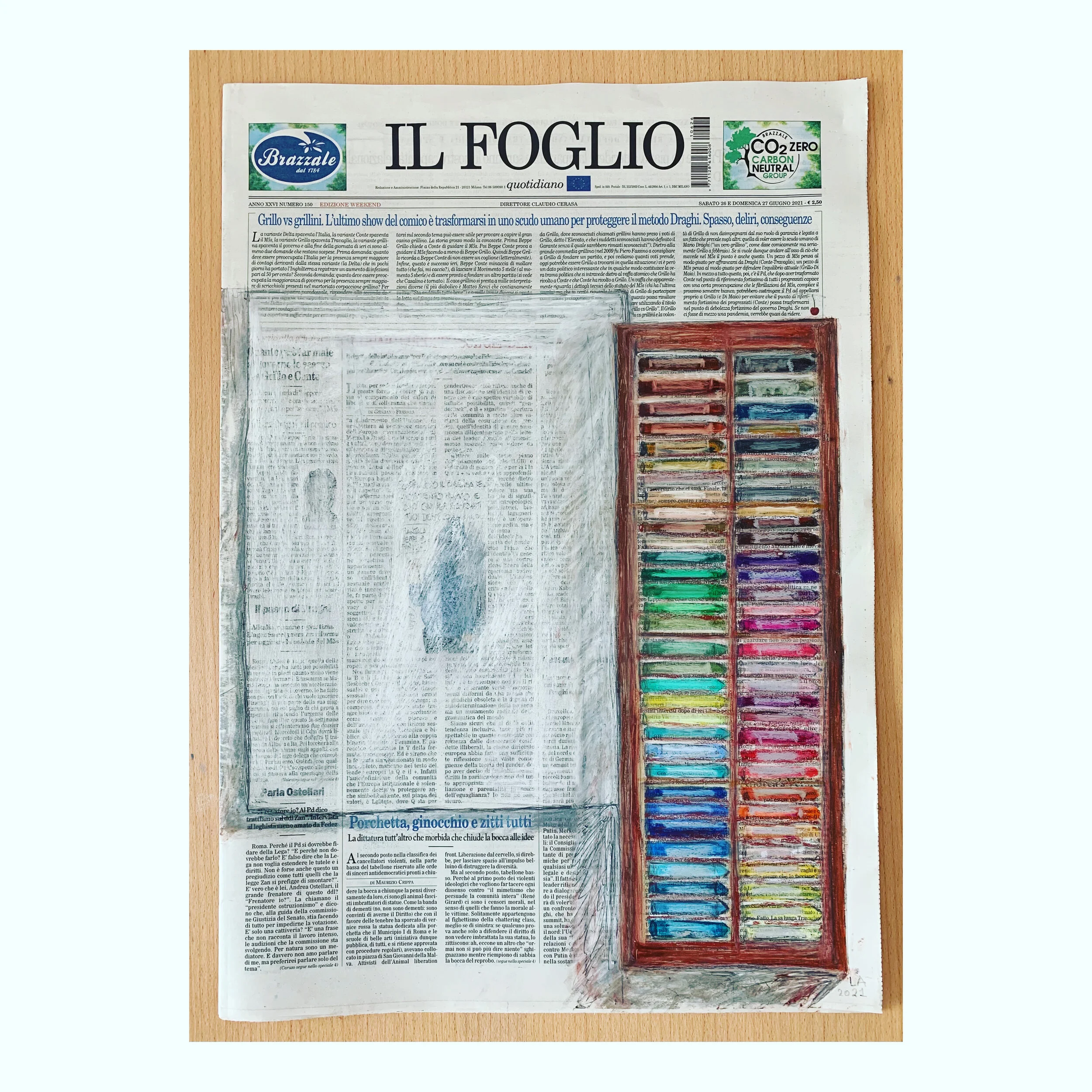 'Foglio/Orgoglio (Pride Page)', 2021.