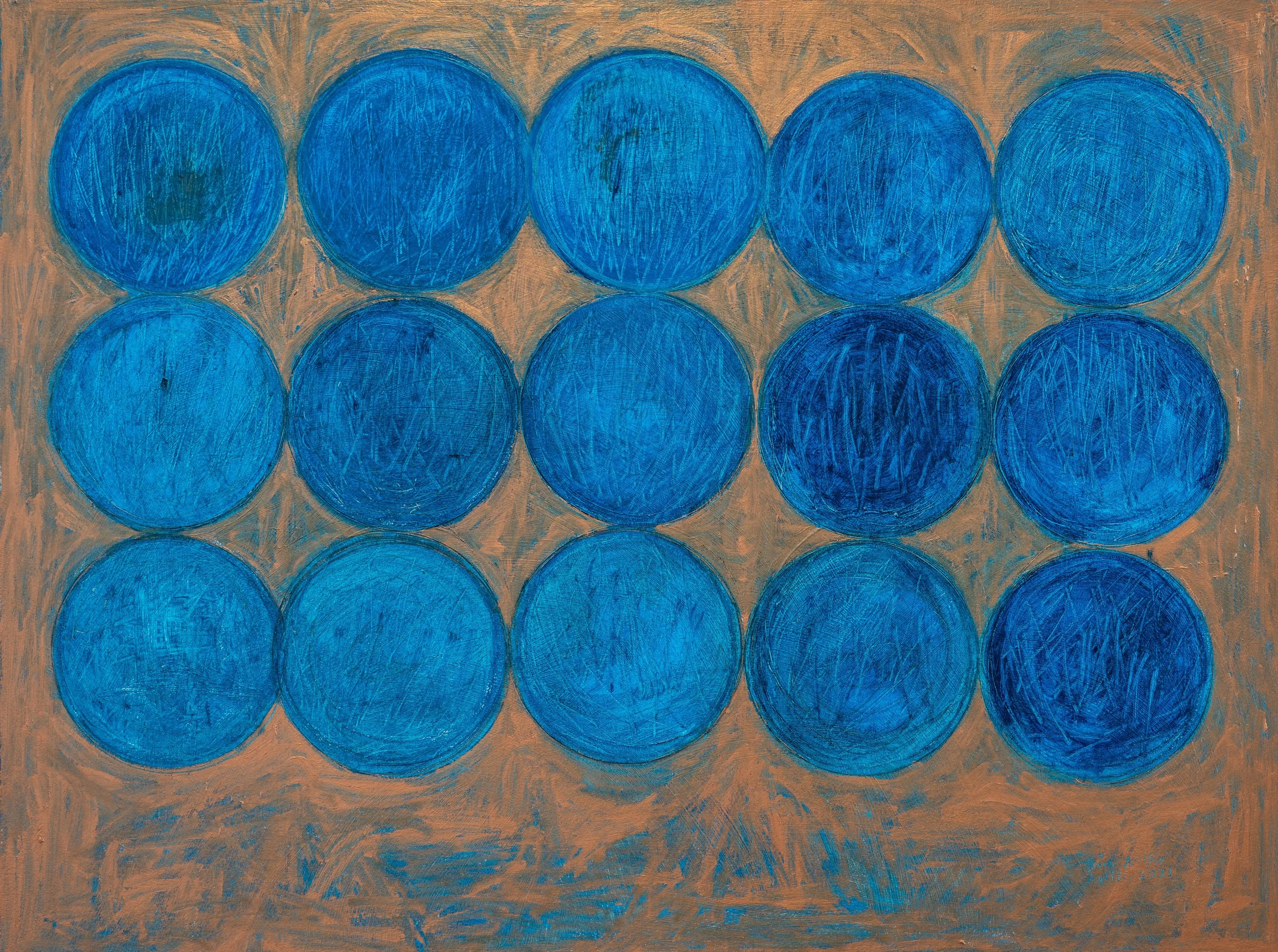 Oil pastel, linen. 2022.