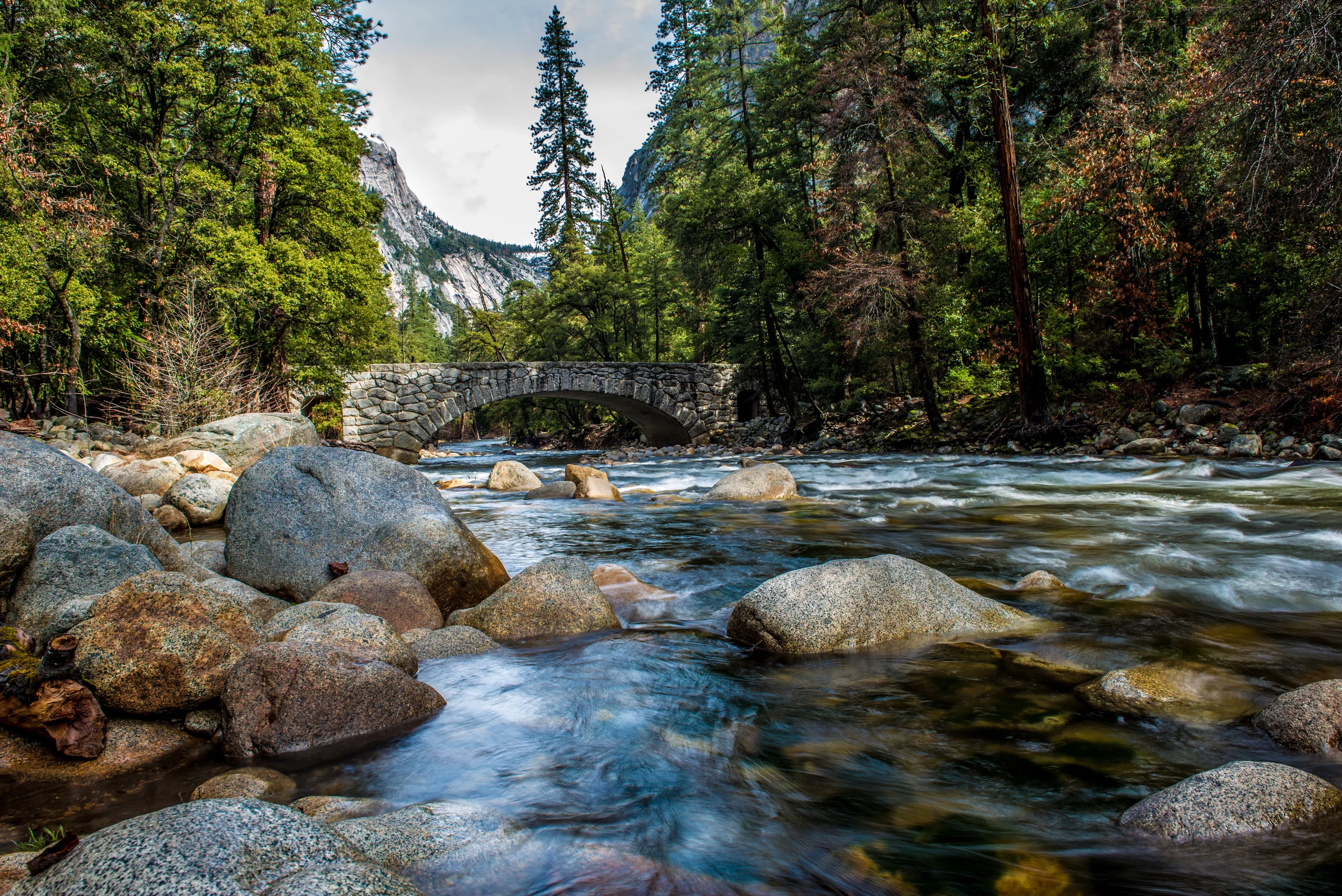 The Merced River by Happy Isles