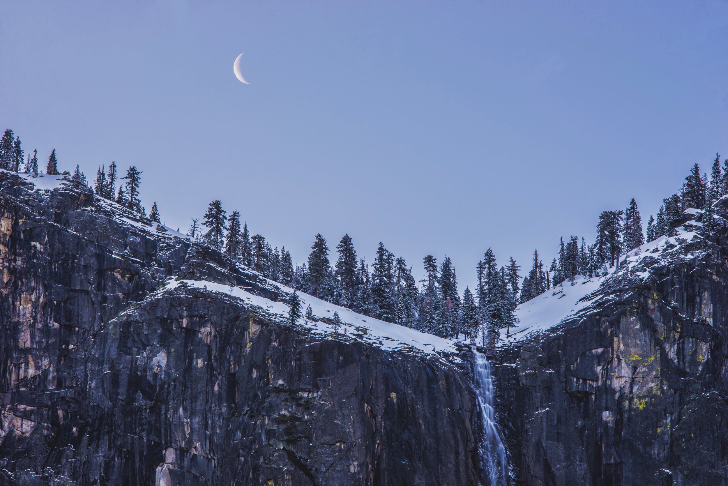 Moonset Waterfall