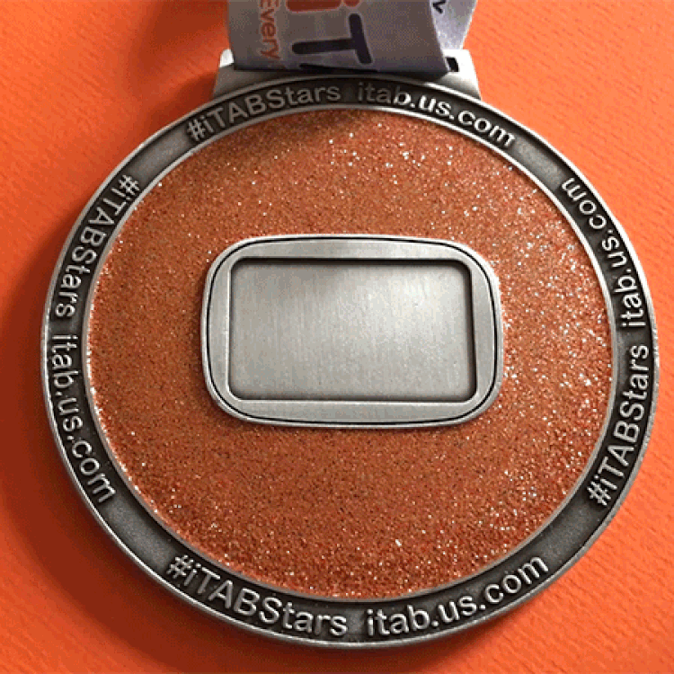 iTaB finisher's medal insert