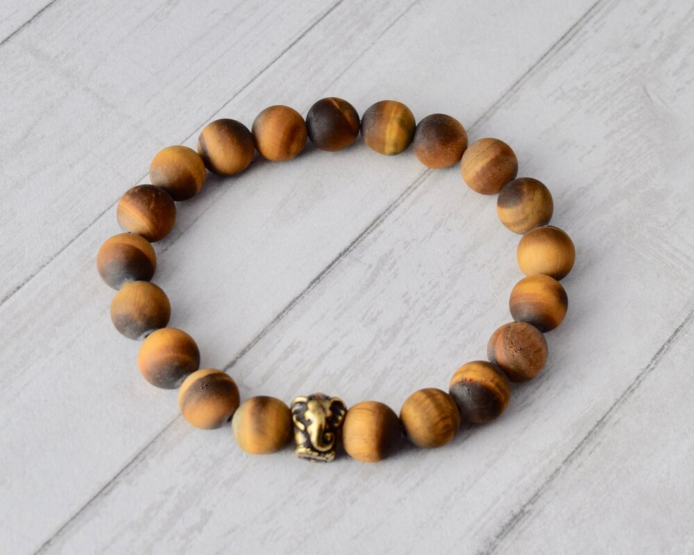 Matte Tiger's Eye, Men's Bracelets