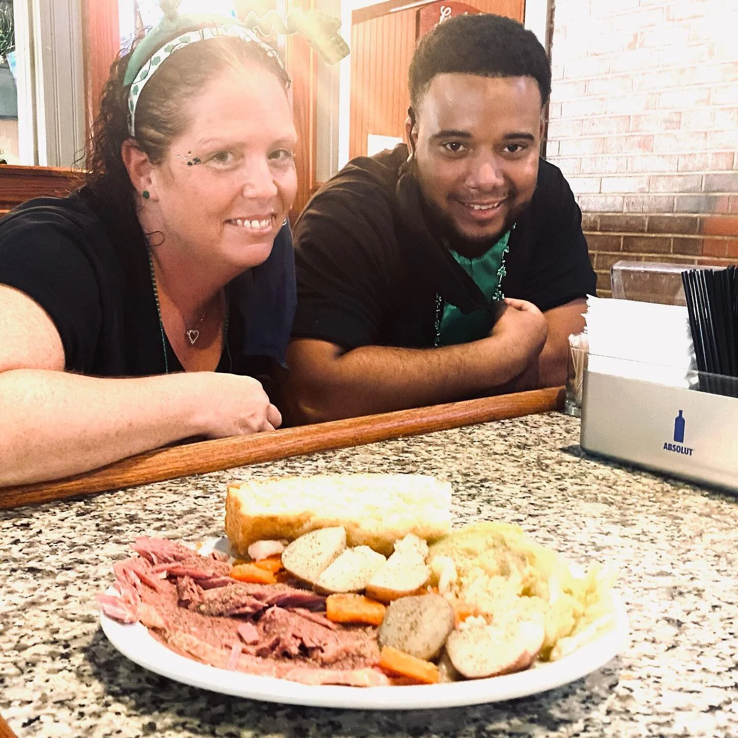 Corned Beef and Cabbage?  Yes please!  At Gallagher&rsquo;s. #alreadystuffed #incrediblepeopleworkhere