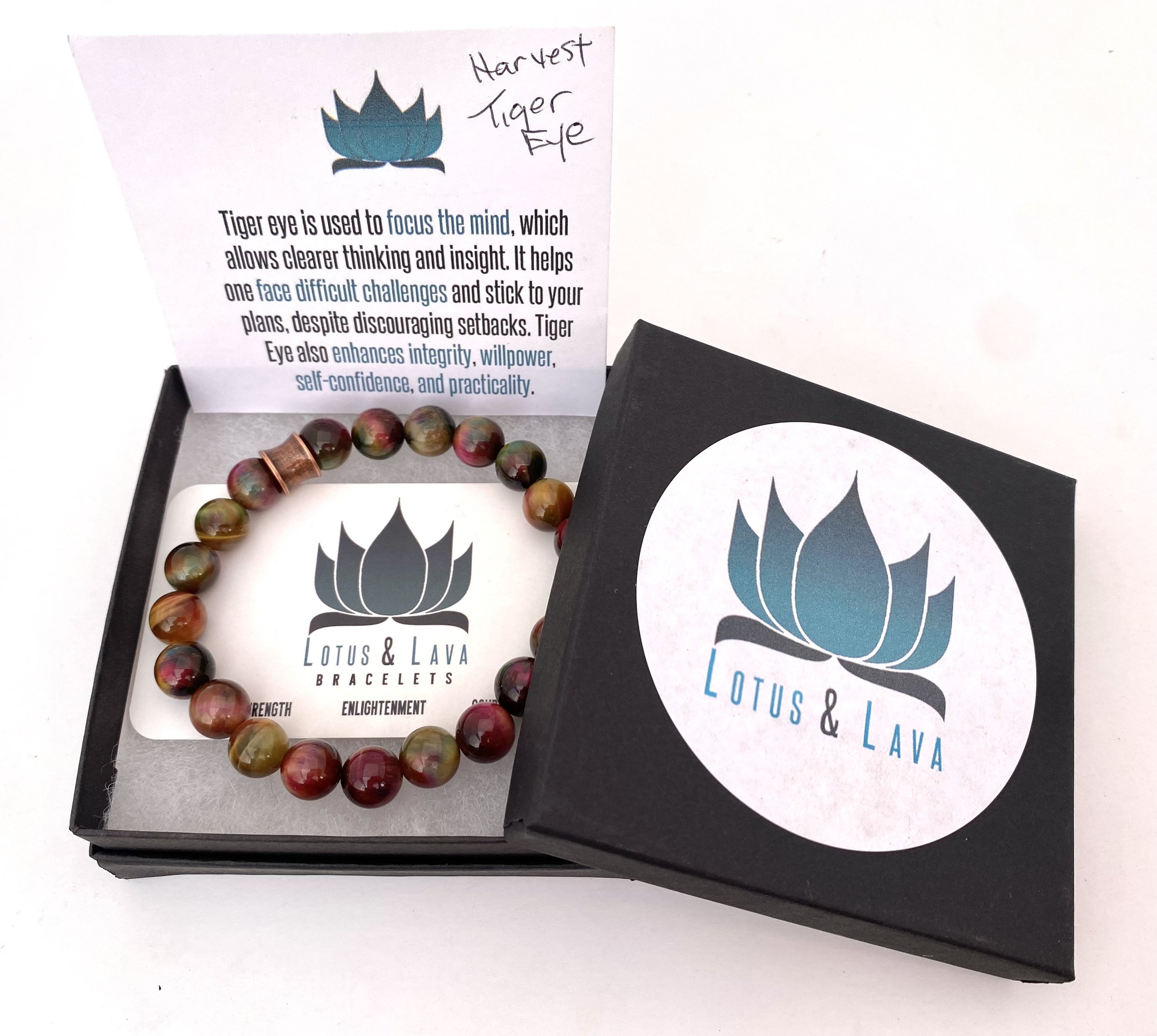 Men’s Harvest Tiger Eye Bracelet - Men’s Bracelet for Focus - Unique Men’s Bracelet - Men’s Fashion Bracelet