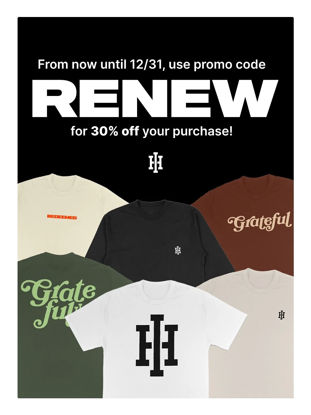 ICYMI: We&rsquo;re back! From now until the end of the year, use promo code RENEW for 30% off your next order! Link in bio 🤟🏼