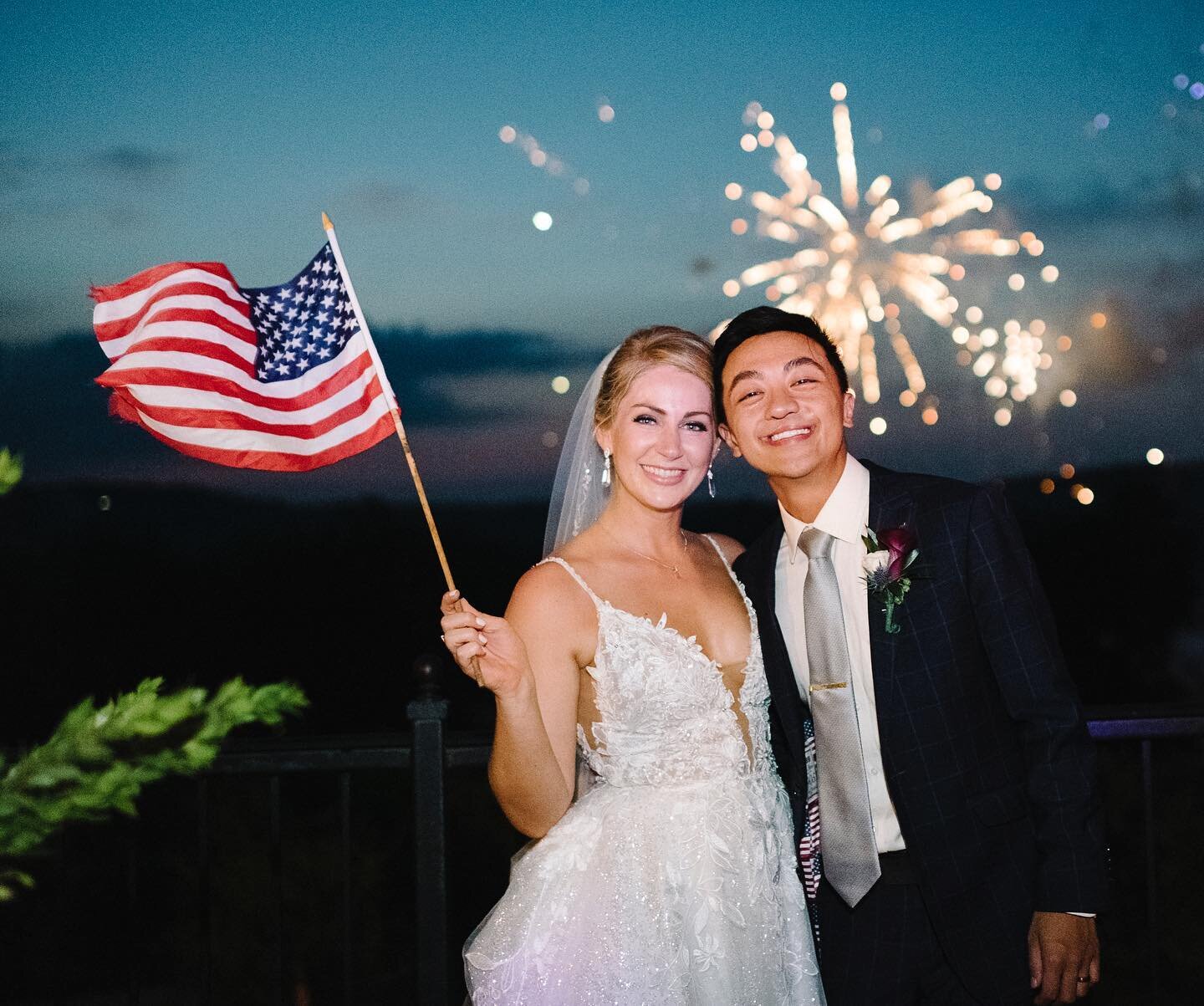 Happy Birthday America! 🇺🇸 Hope y&rsquo;all have a fun and safe 4th!
#weddingphotography #missouriwedding #fourthofjuly
