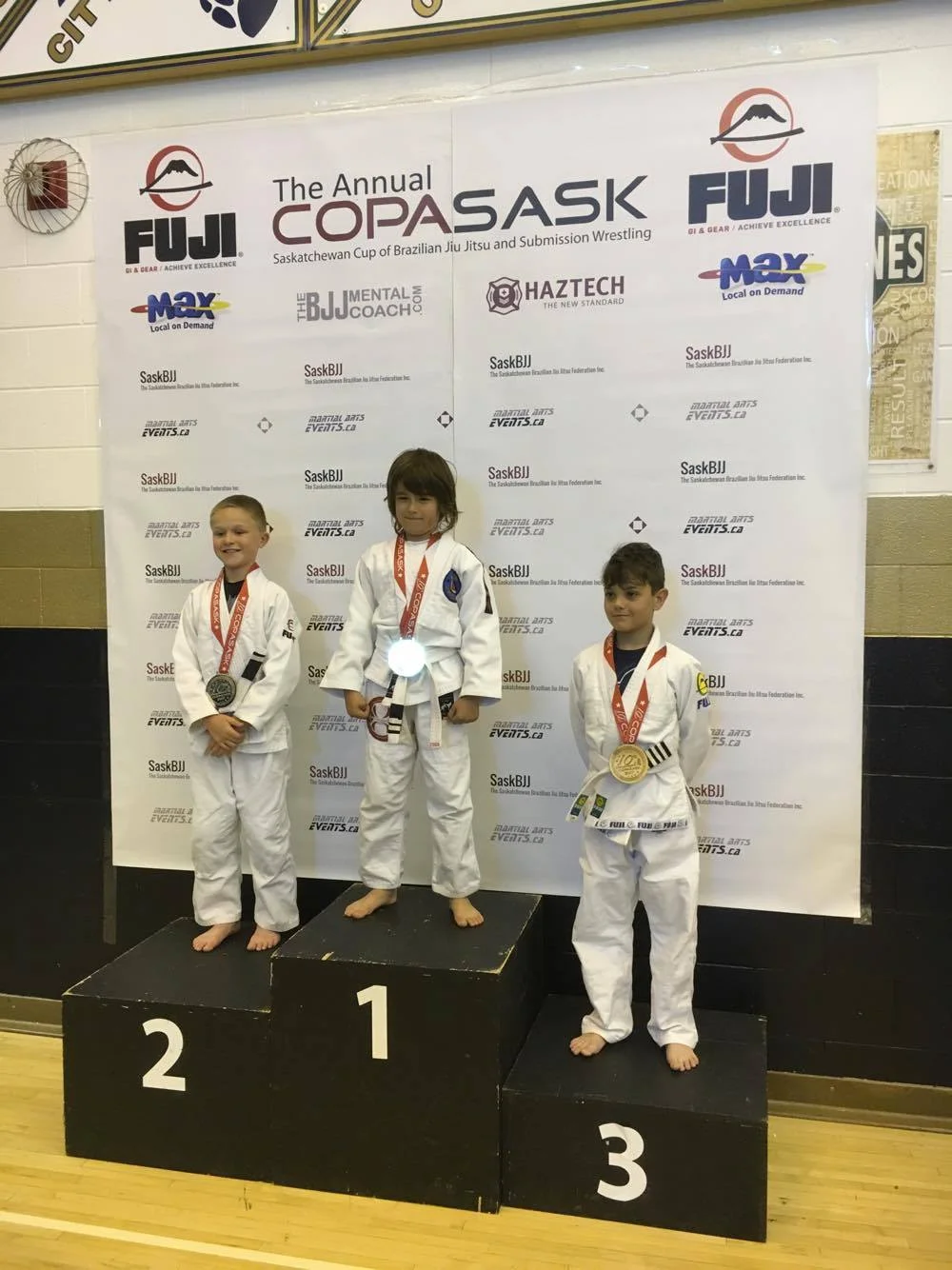 Hunter places third in his first tournament