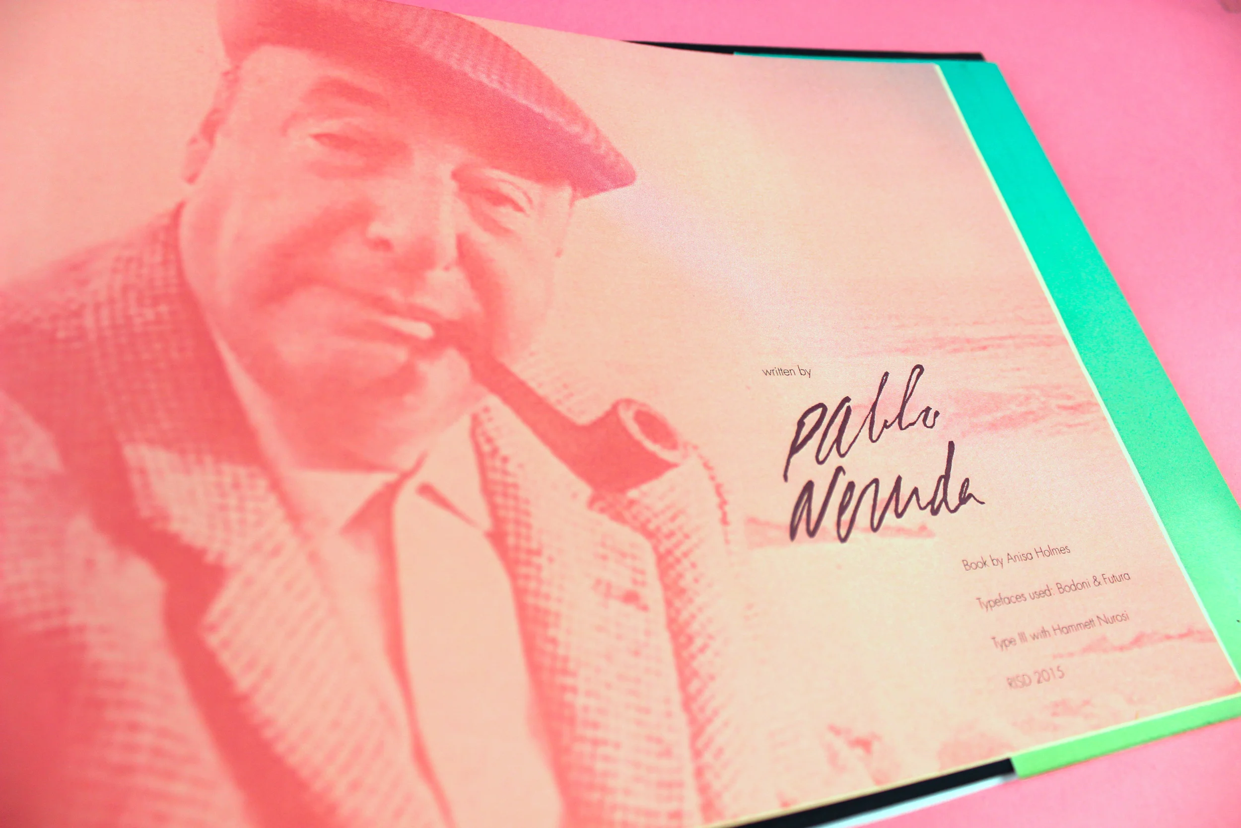 Ode to Typography by Pablo Neruda, Book Design
