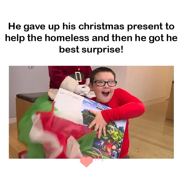 He Gave Up His Christmas Presents To Give Back 