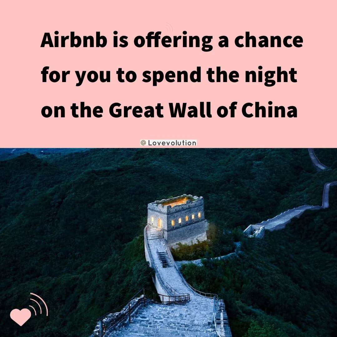 You can spend a night on the Great Wall of China 