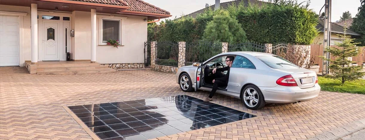 The worlds first solar pavement just got installed in a driveway