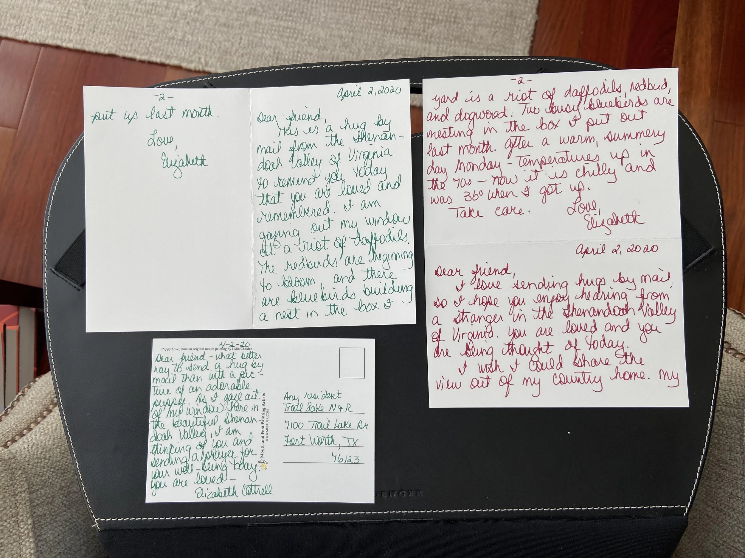 Texas mom of 5 starts lettering project to comfort nursing home residents