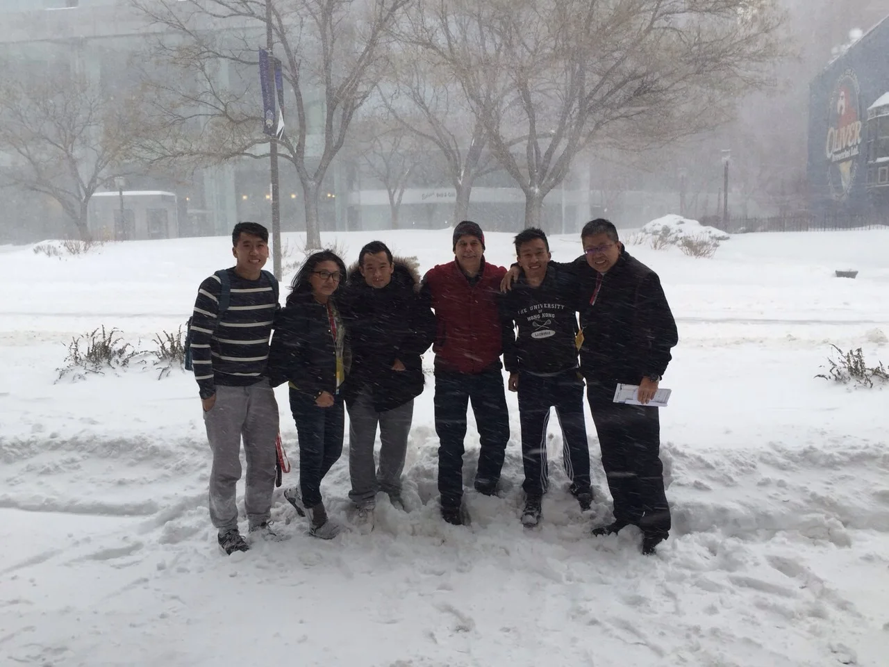TWLA跟HKLA在風雪中合照