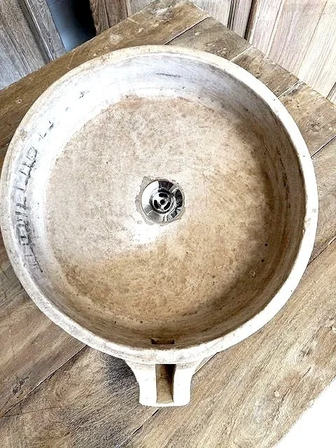 stone basin , bathroom sink , bathroom stone basin , old basin