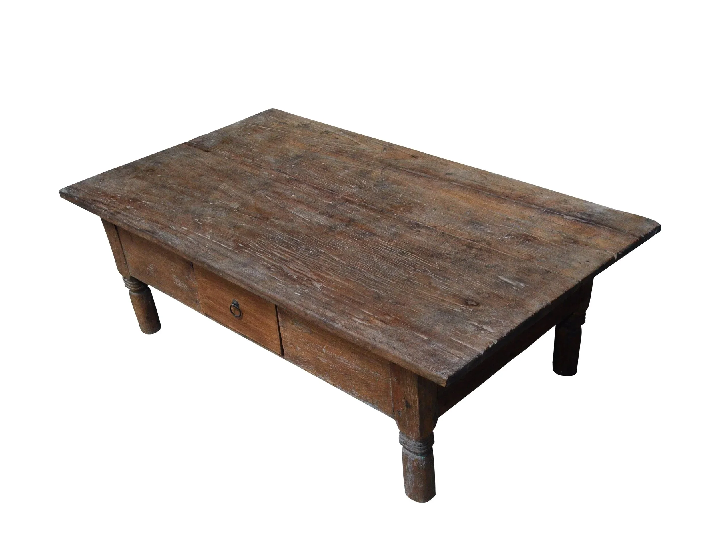 ANTIQUE INDONESIAN TEAK COFFEE TABLE