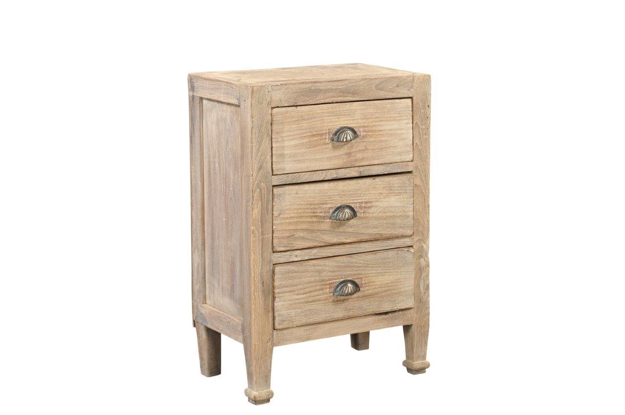 THREE DRAW BED SIDE TABLE SET