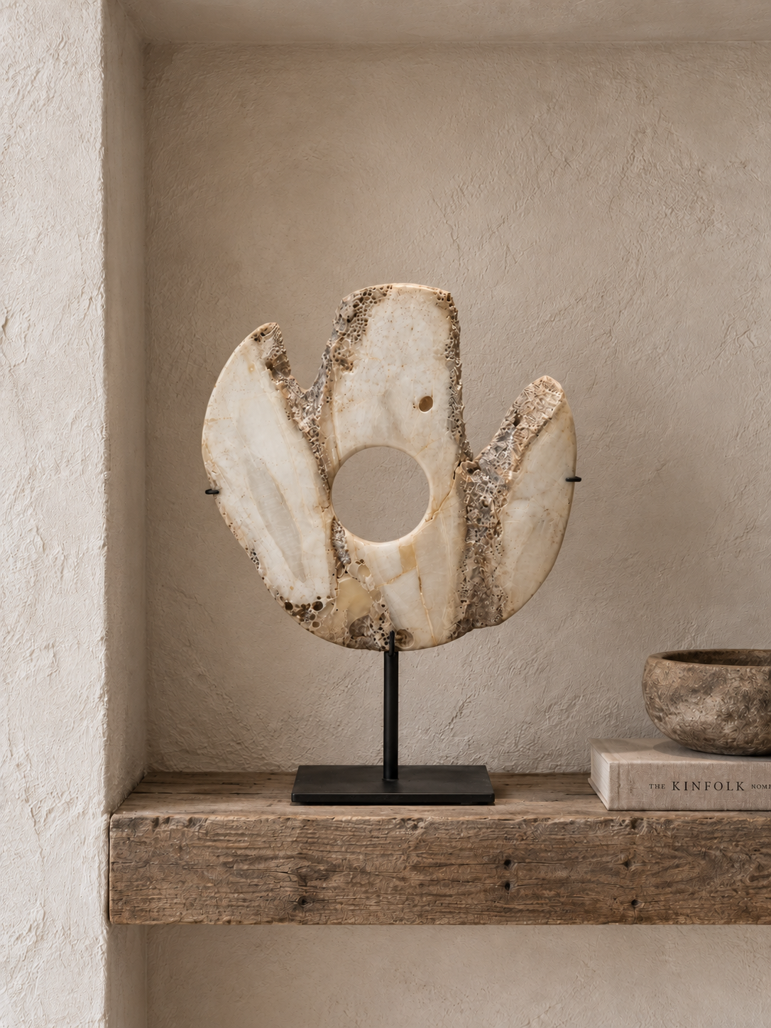 FOSSIL SHELL ON STAND / 6