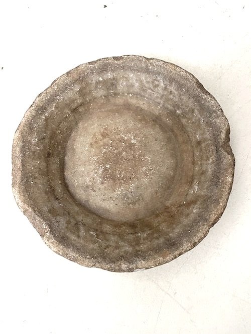 RUSTIC MARBLE OVAL BOWL / T008d