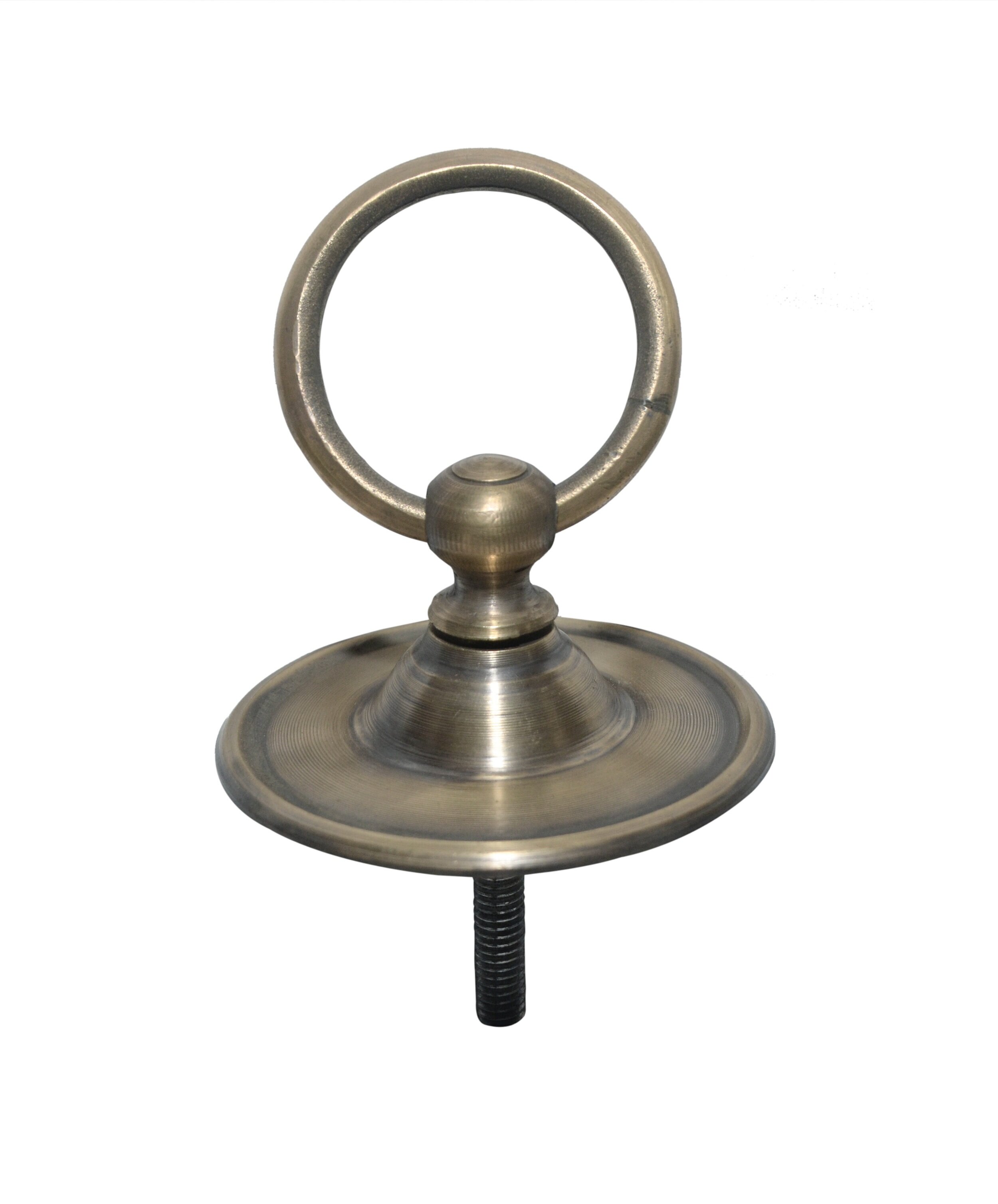Brass ring Door Handle large