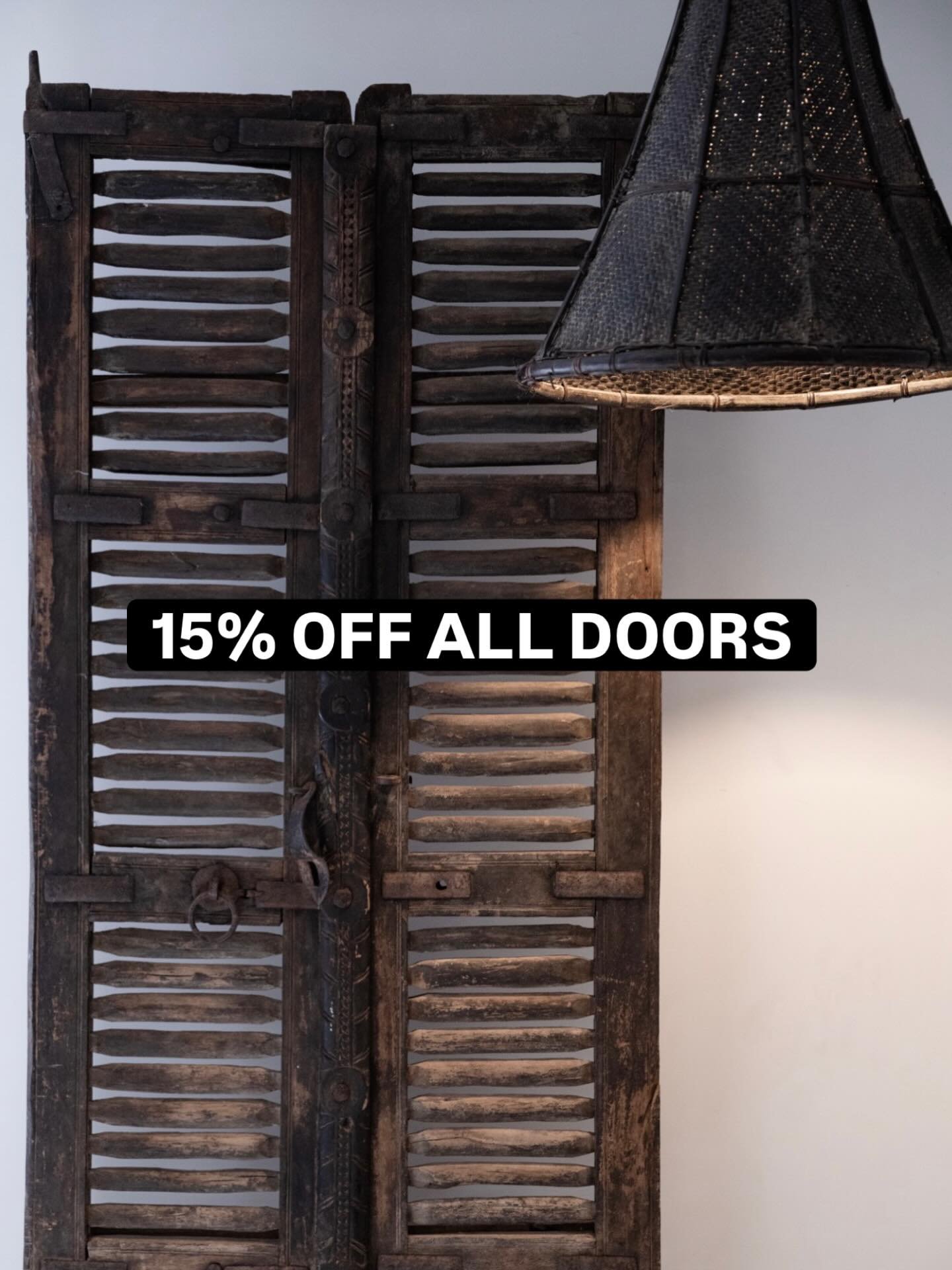 ALL DOORS ARE 15% OFF
Image @be_ryder