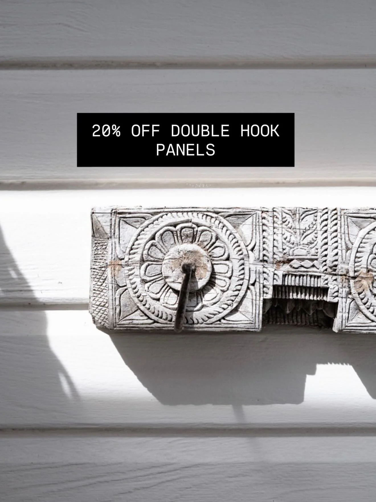 20% OFF all double hook panels!