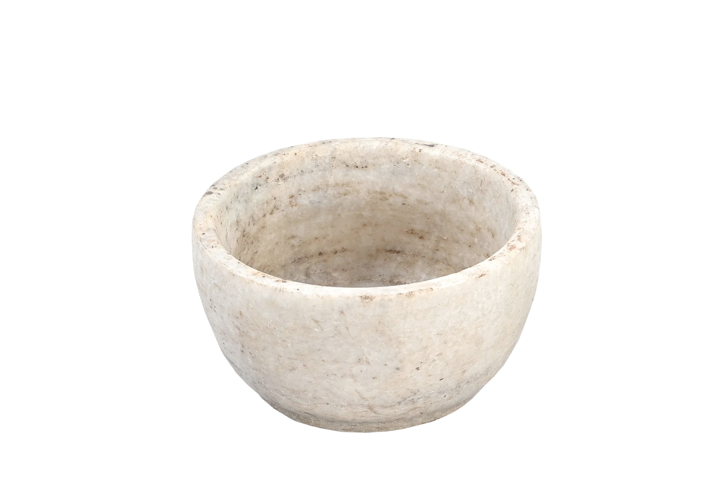 white marble bowl . Indian antique marble bowl