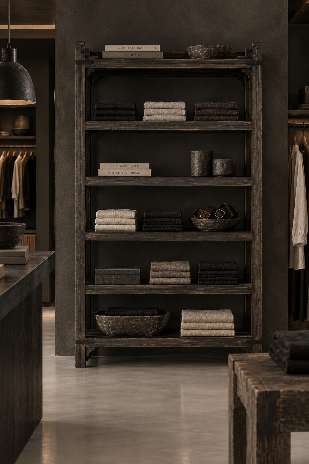 SHELVING UNIT RUSTIC TEAK / 988