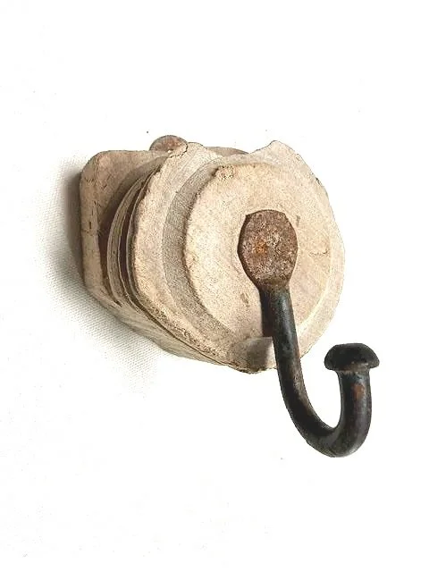 hook, clothes hook , indian antique hook panel