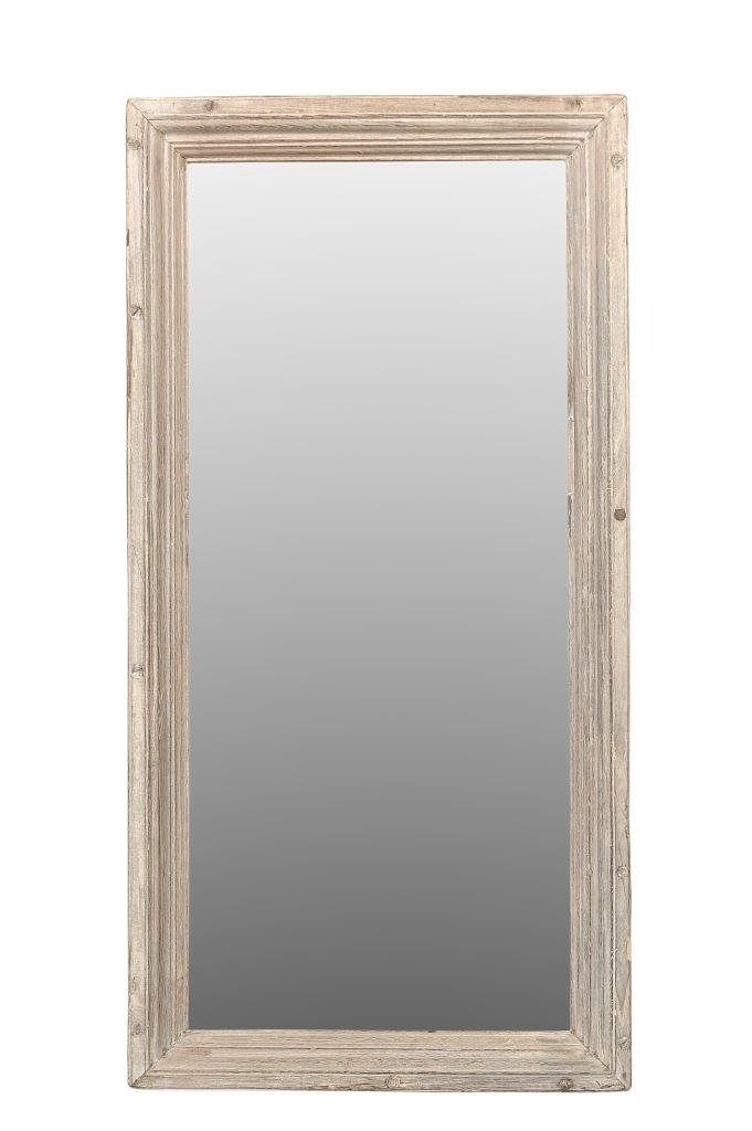 VINTAGE TEAK VANITY MIRROR /043