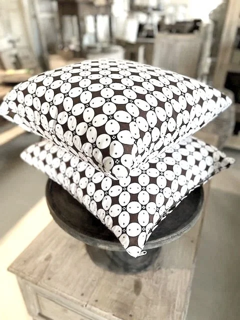 BATIK WAX PRINT CUSHION COVERS / 2