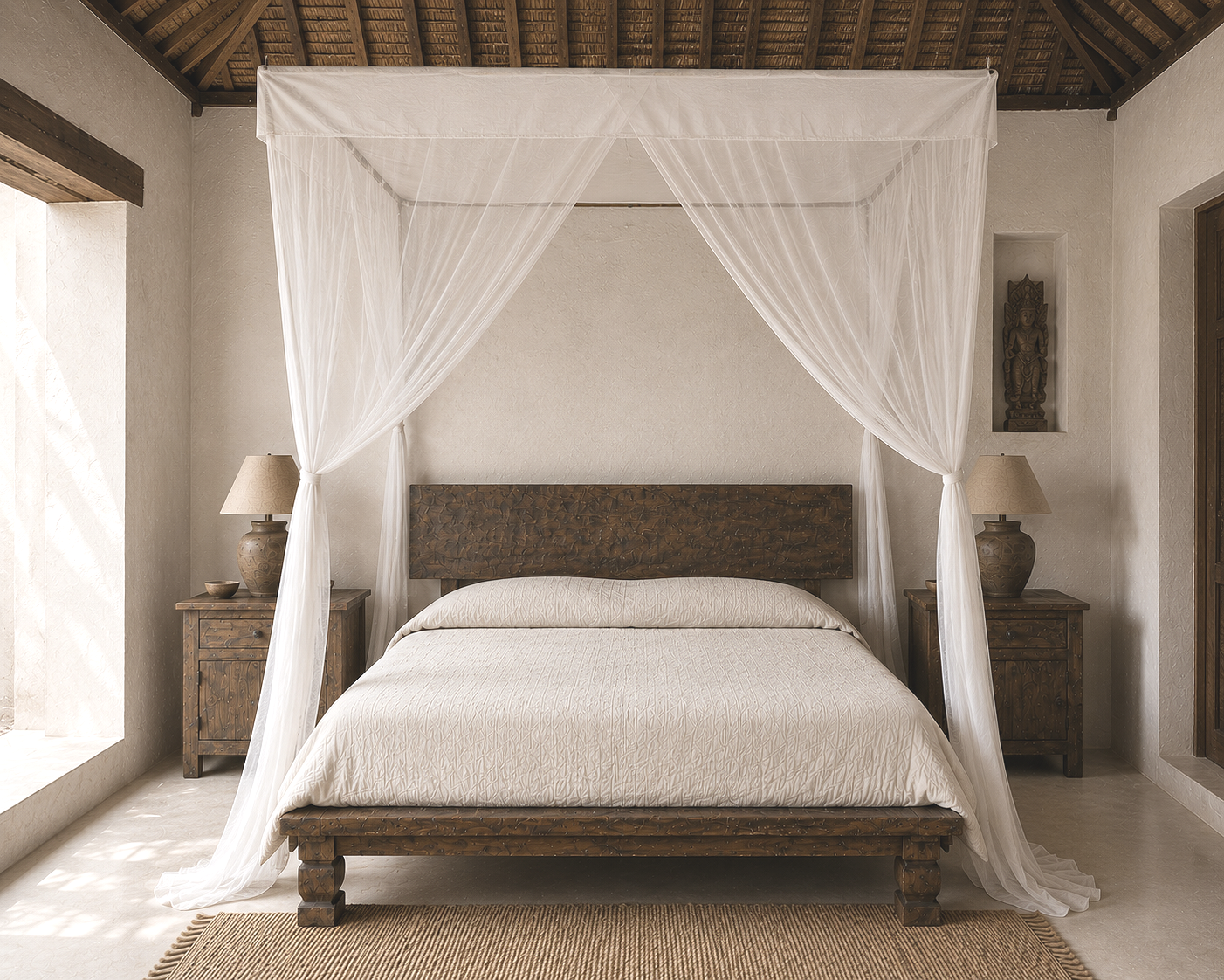 MOSQUITO NET COTTON MUSLIN QUEEN / KING