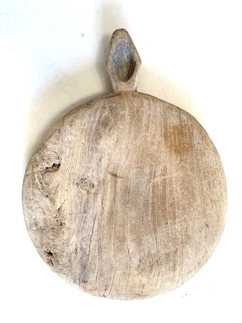 INDIAN CHAPATI BREAD BOARD WITH GHEE POT / 99