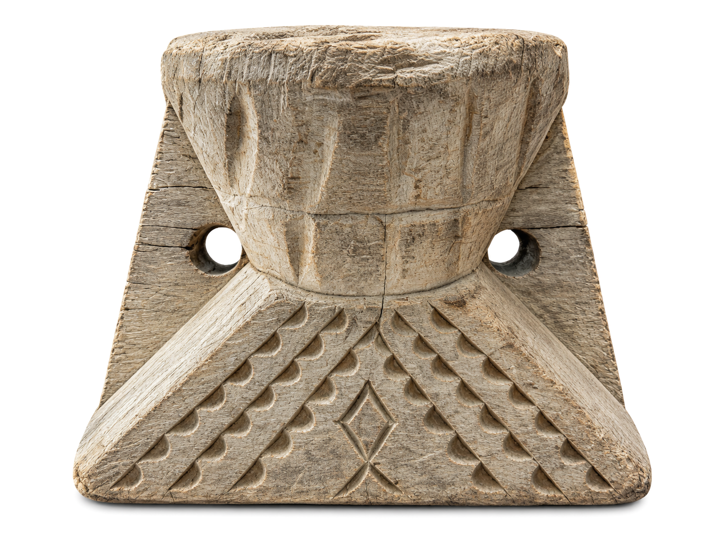 VINTAGE INDIAN CANDLE BLOCK / t093