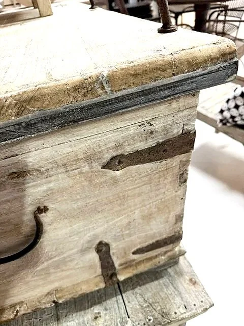 trunk coffee table , rustic sun bleached furniture byron bay