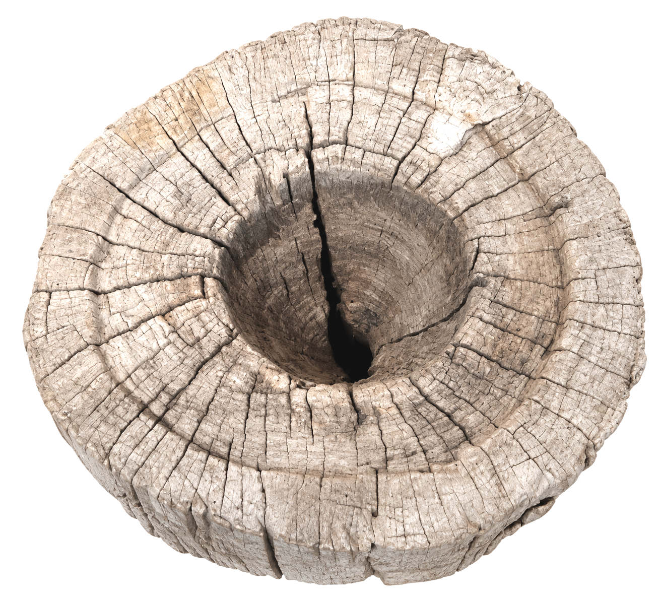 ukali grain pot , timber pot plant